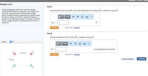Solved The figure(Figure_1) shows four electrical charges | Chegg.com 
