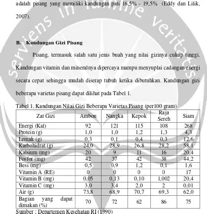 II TINJAUAN PUSTAKA KUALITAS BISKUIT DENGAN KOMBINASI TEPUNG PISANG