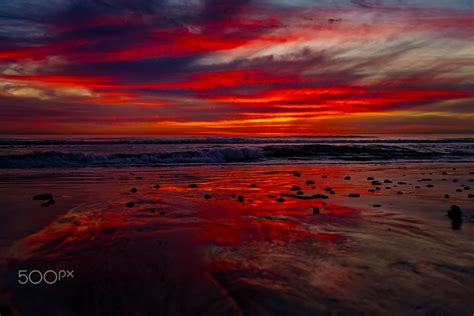 Fiery Sunset In Oceanside January 30 2018 Fiery Sunset In