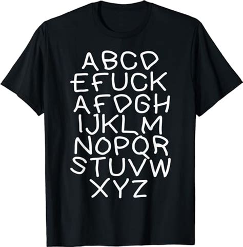 Fuck AFD Alphabet T Shirt Amazon De Fashion