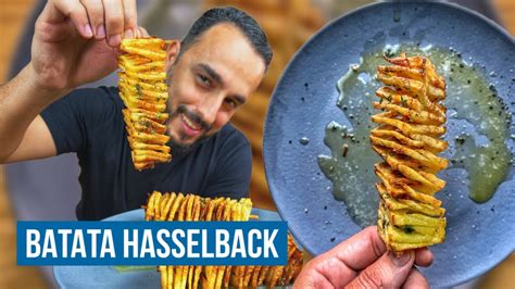 Receita fácil de batata hasselback na airfryer YouTube