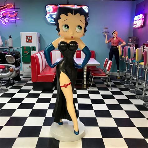 Betty Boop Black Dress Statue Mancave Madness