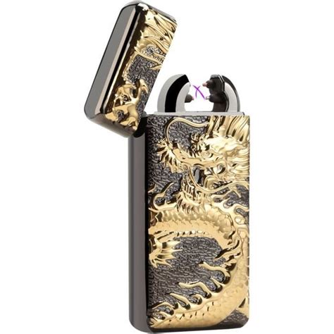 Briquet Electrique Usb Rechargeable Double Arc Plasma Briquet Coupe