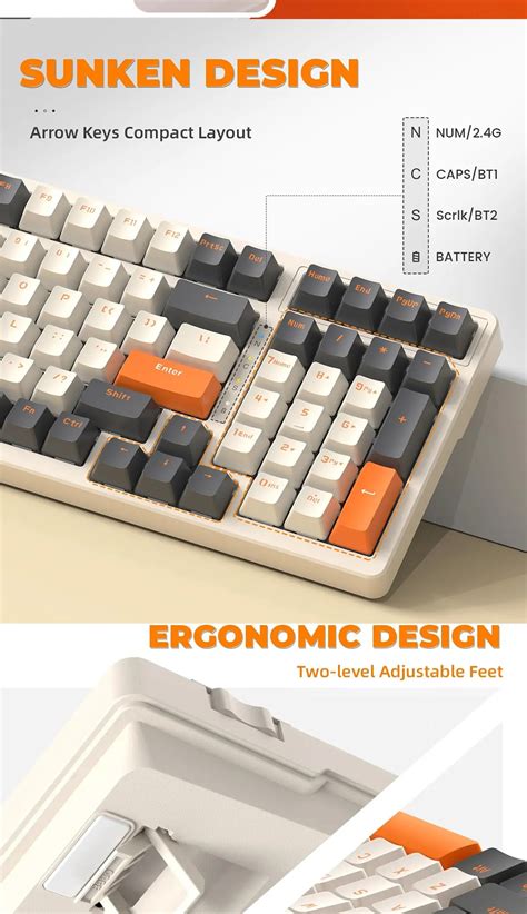 Ziyoulang K Wireless Mechanical Keyboard Dual Mode G Bt In Receiver Hot Swappable