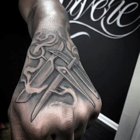 40 Unique Hand Tattoos For Men Manly Ink Design Ideas