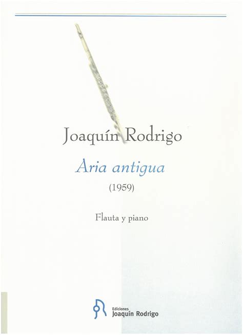 Aria antigua flute and piano Joaquín Rodrigo Tienda online