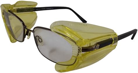 B22 Safety Glass Side Shields with Amber Lens