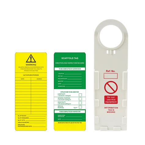 Universal Safety Do Not Operate Undustrial Warning Scaffolding Tags