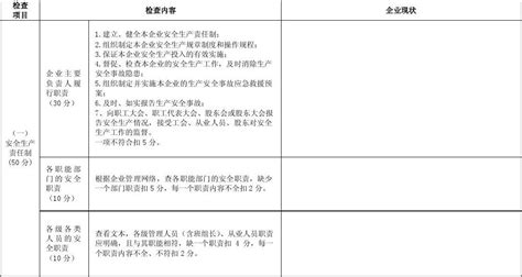 市级标准化安全生产检查表word文档在线阅读与下载无忧文档