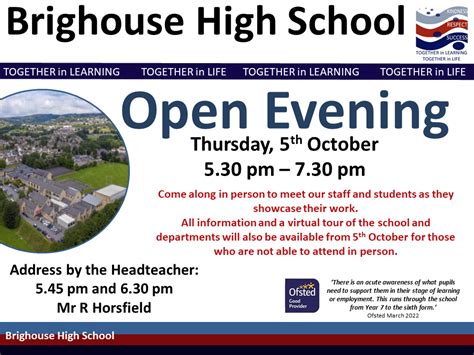 Open Evening Brighouse High School