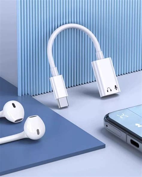 Адаптер-переходник для наушников и микрофона USB-C на Lightning EarPods ...