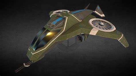 Sci-fi military aircraft - 3D model by AIV [6369e42] - Sketchfab