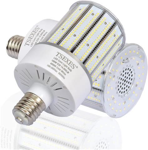 TSEXES 480V LED Corn Cob Light Bulbs 100W E39 Mogul Base 14000LM 5000K