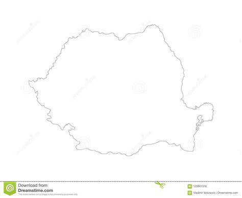 Mapa De Rom Nia Estado Soberano Em Europa Ilustra O Do Vetor