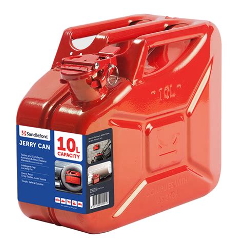 Sandleford 10L Red Metal Fuel Can Bunnings Warehouse