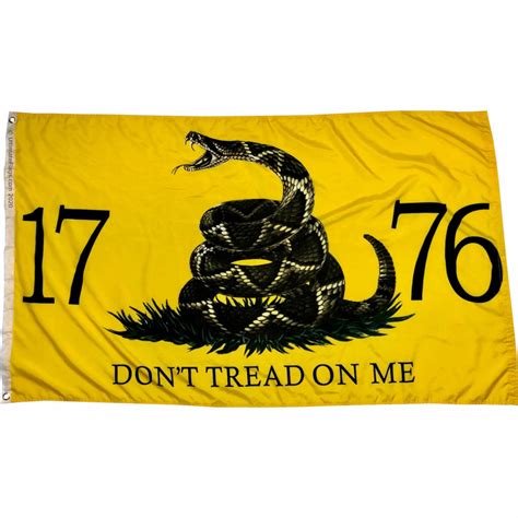 Gadsden 1776 Flag - Don't Tread on Me Live Snake Flags