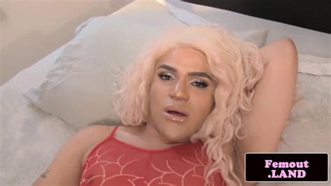 Bigbooty Lingerie Tgirl Tugging Her Cock Solo Shemale Amateur Porn XHamster