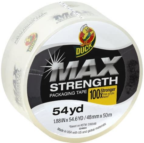 Duck Max Strength Packaging Tape Clear 1 Ct King Soopers