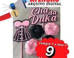 Arquivo De Corte Topo De Bolo Cha De Lingerie Produtos Elo