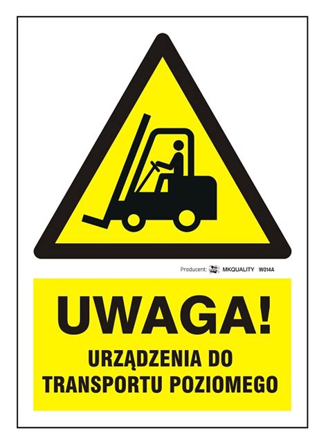 Uwaga Urz Dzenia Do Transportu Poziomego Sklep Bhp W A