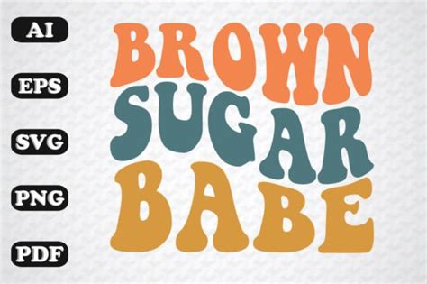 Brown Sugar Babe Wavy Graphic By Sujon1638 Creative Fabrica