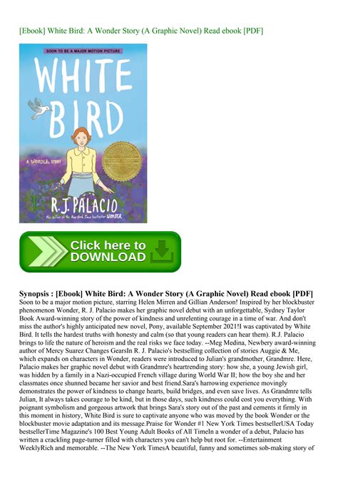 [Ebook] White Bird A Wonder Story (A Graphic Novel) Read ebook [PDF] by ...