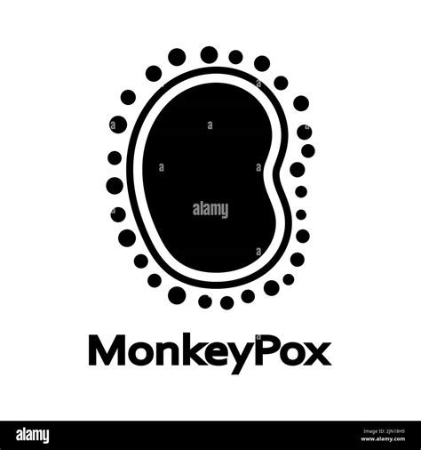 Monkeypox Virus Cell Monkey Pox Virus Infection Icon Design Vector