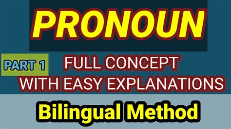 Pronoun Parts Of Speech English Grammar Definition Types