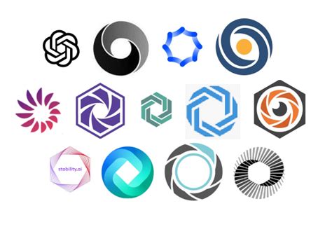 The AI boom is creating a new logo trend: the swirling hexagon