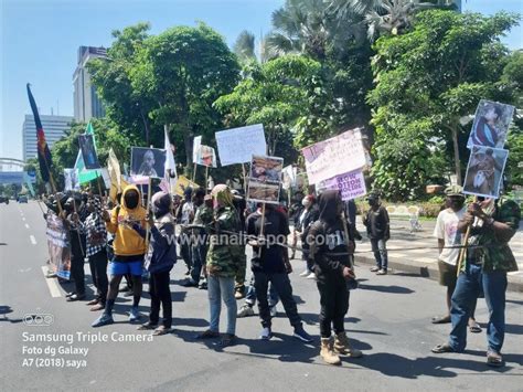 Aliansi Mahasiswa Papua Menyuarakan Demo Terkait Pelanggaran Ham Yang