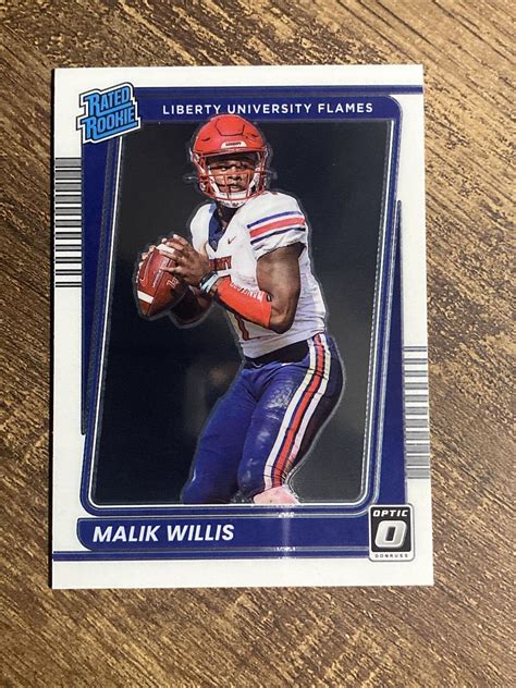 Malik Willis Chronicles Draft Picks Donruss Optic Rated Rookie