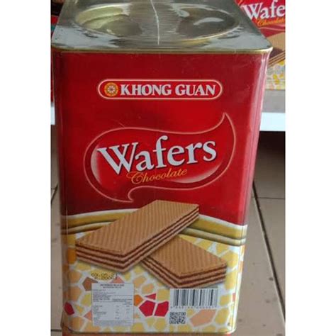 Jual Wafer Khong Guan Coklat Kaleng Besar Persegi Kemasan Kaleng