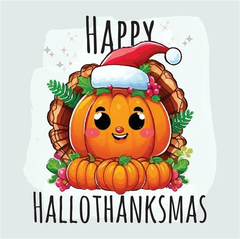 Happy Hallothanksmas t-shirt designBundle 32065426 Vector Art at Vecteezy