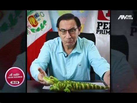 Mart N Vizcarra Responde A Cr Ticas Por Presentar A Lagarto Como