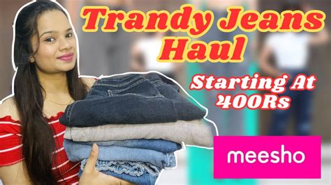 Meesho Trandy Jeans Haulstarting At Wild Leg Momfit Stratecut