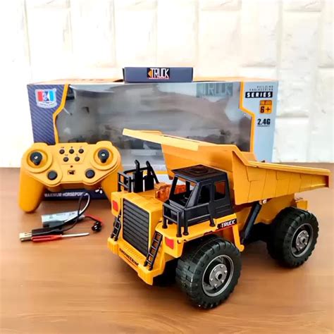 Mainan Rc Dump Truck Tambang 2 4 GHz Remote Control Truck Maining