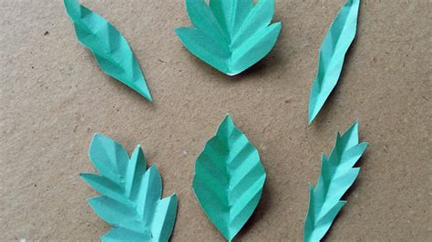 How To Make 6 Fun Paper Leaves DIY DIY Tutorial Guidecentral YouTube