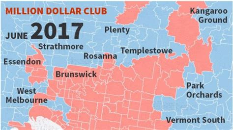 Melbourne House Prices Million Dollar Suburbs Mapped