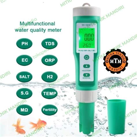 Jual ALAT UKUR KUALITAS AIR PH TDS EC ORP FERTILITY SALINITY H2