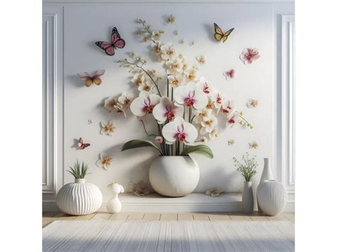 Orchid on White Background Graphic by LINEART3 · Creative Fabrica