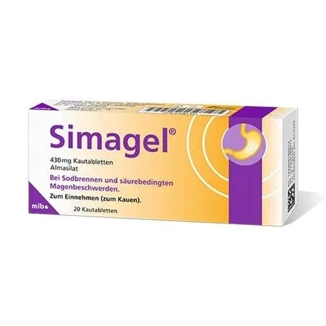 gastric ulcer duodenal ulcer almasilate simagel chewable tablets