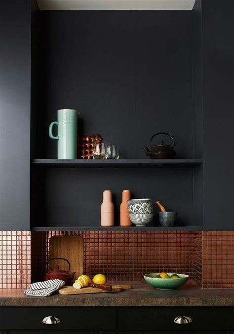 Black And Copper Kitchen Ideas Modern Extravagant And Bold Designs