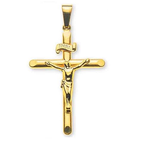 Kreuz Gelbgold Karat Mit Christus Glamour Shop Ch In