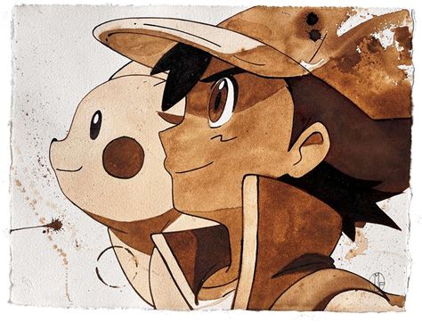 Ash Ketchum and Pikachu II - Corner4art