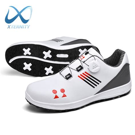 Professional Luxury Golf Shoes Men Waterproof Non Slip Golf Sneakers Breathable Spikeless