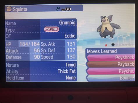 [7] 2nd Shiny Grumpig in 2 days, wormholes practically feel like ...