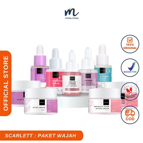 Jual Misley Scarlett Whitening Serum Cream Original Brightly Ever