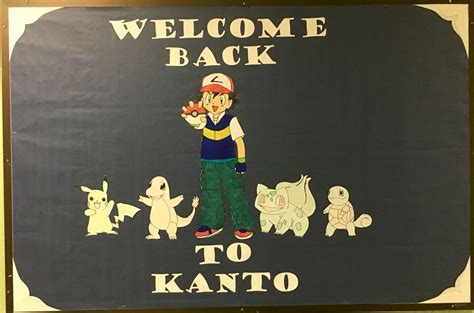 Pokemon Welcome Back Board Welcome Back Boards Ra Bulletins Ra Boards