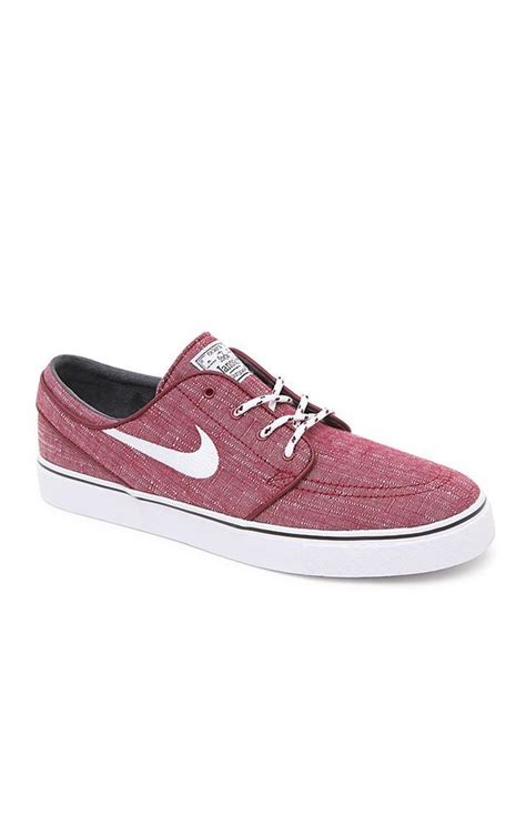 Nike Sb Stefan Janoski Canvas Red And White Shoes Mens Shoes Red