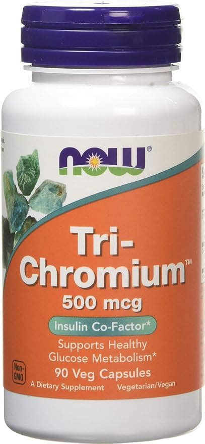 Now Foods Tri-Chromium, 500mcg Capsules, 90-Count : Amazon.co.uk ...